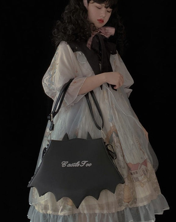 Gothic lolita bat type shoulder bag