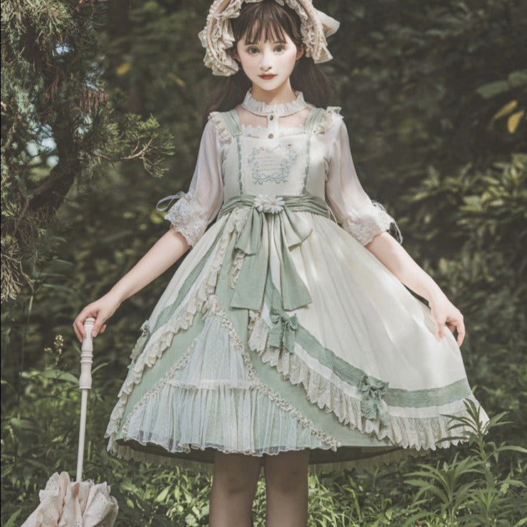 森ロリィタ チュールフリルジャンパースカート – ロリータファッション