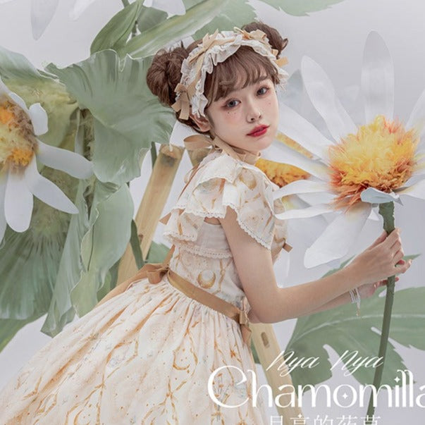 【同時購入のみ】カモミールの花刺繍 ヘアアクセサリー