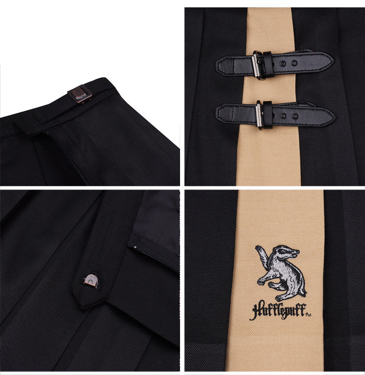 ホグワーツ魔法魔術学校 レザーバックルプリーツスカート