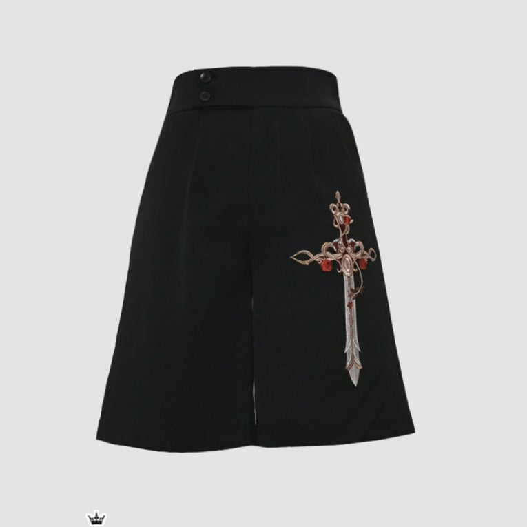 暗夜指令 皇子系 ソードプリントショートパンツ