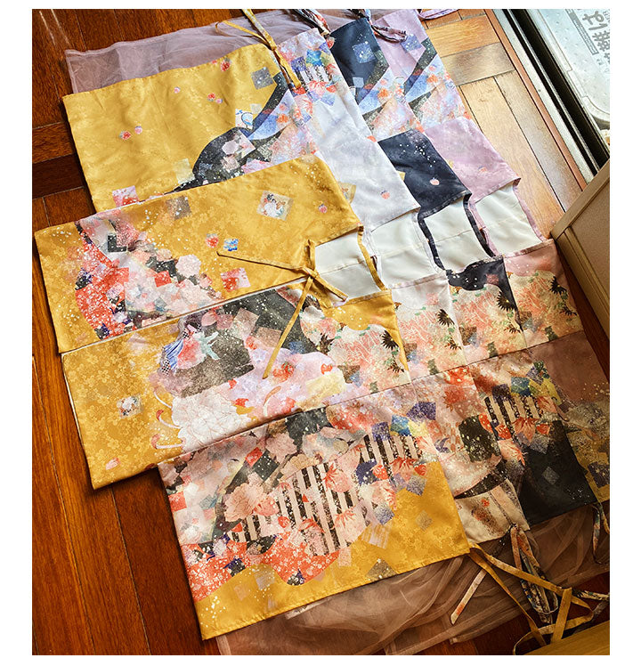 Japanese Lolita Moss Peach Blooming Elegant Haori