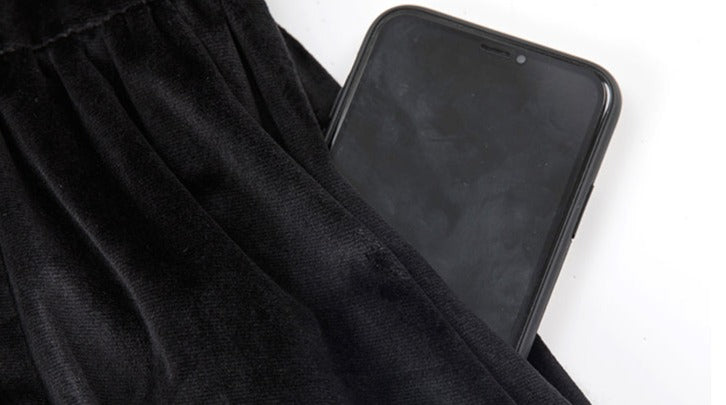 Evening Prayer ベルベットフリルネックワンピース