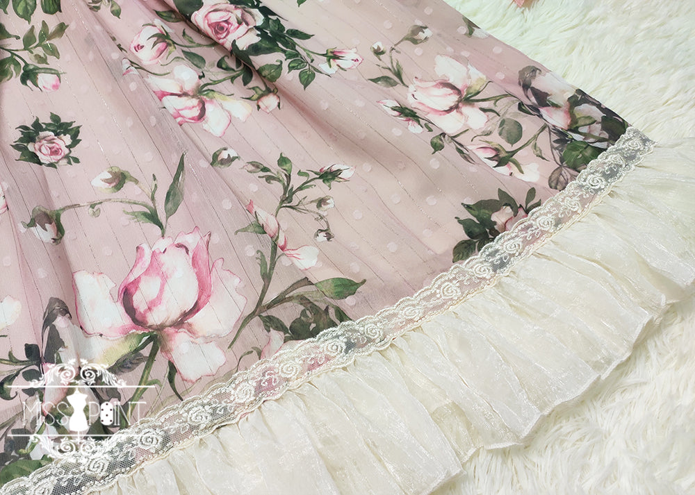 【予約販売】Rose Garden フライングスリーブ クラロリ ワンピース