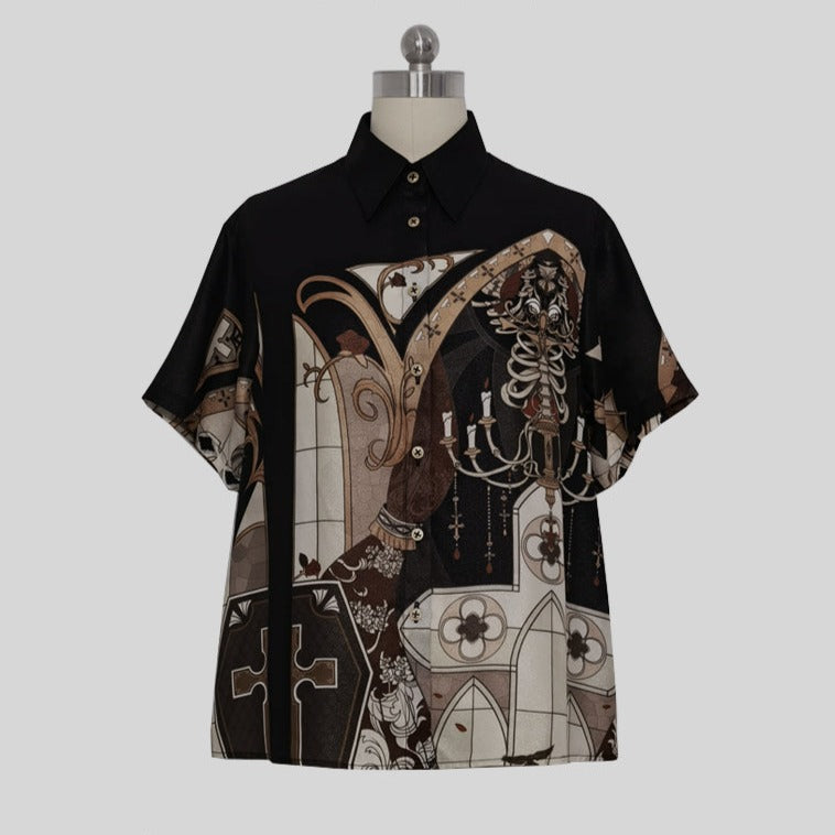 暗夜指令 皇子系 ゴシック半袖ブラウス