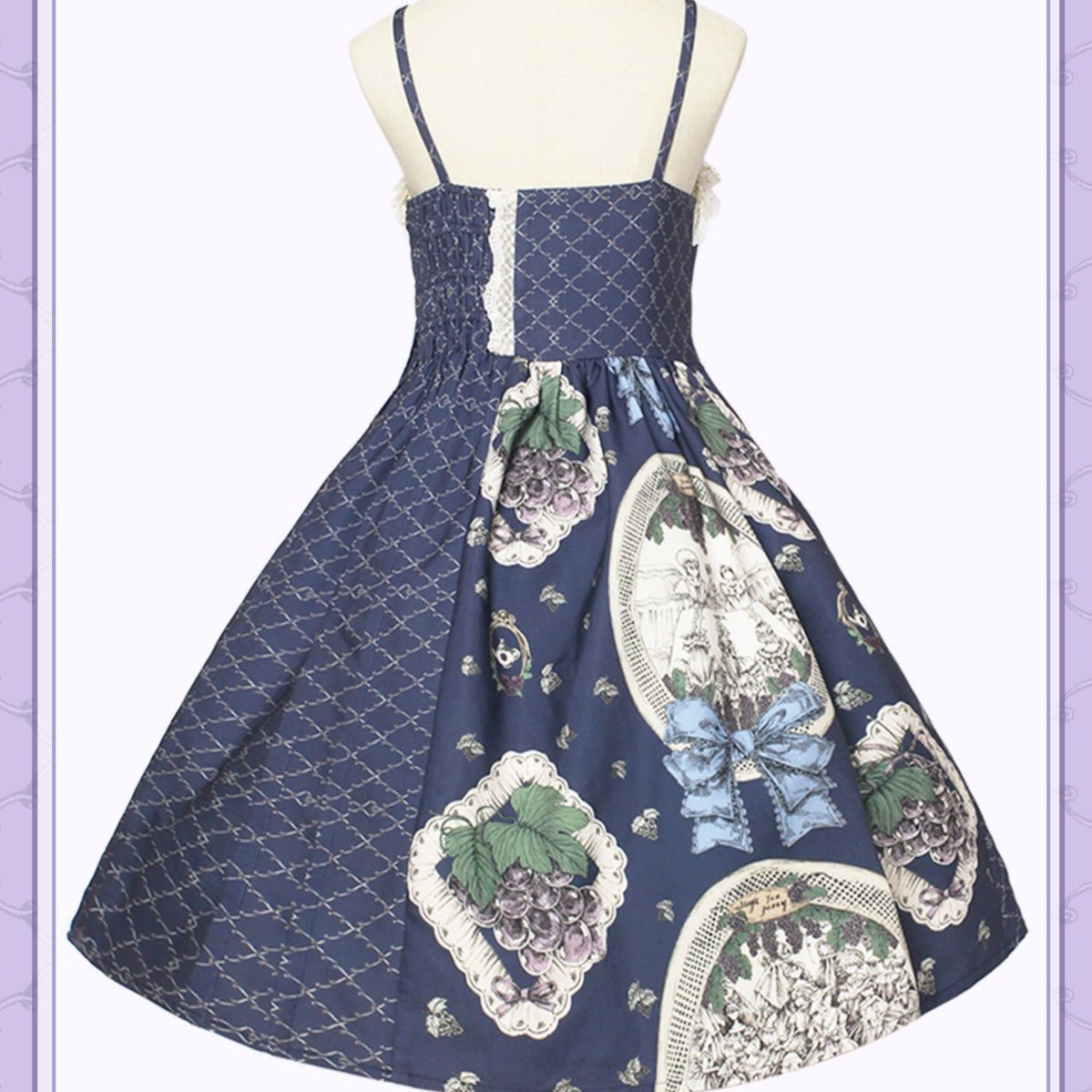 葡萄畑のクラシカルロリィタジャンパースカート