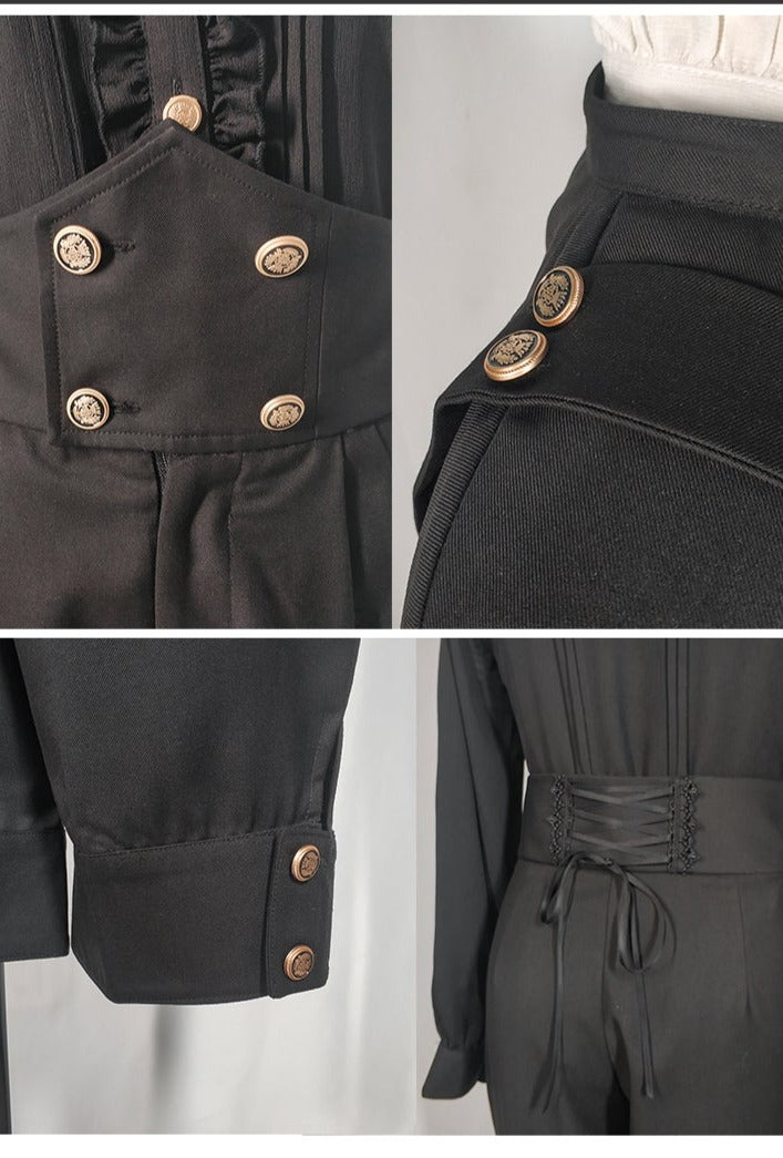 【予約販売】Holy academy 皇子系 ゴスロリ パンツ・マントセットアップ