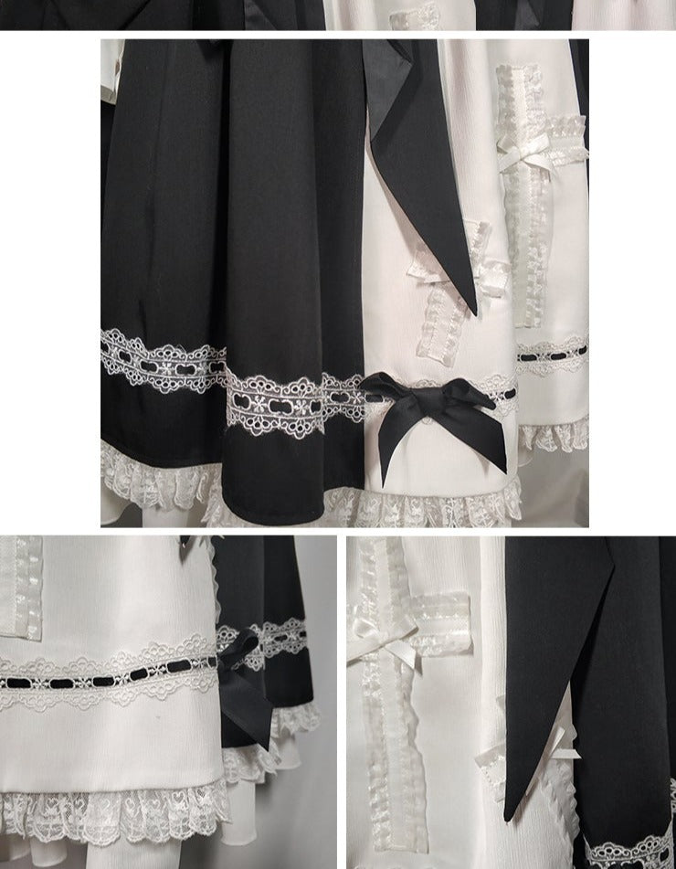 【予約販売】Holy academy 学院風 ゴスロリ スカート・マントセットアップ