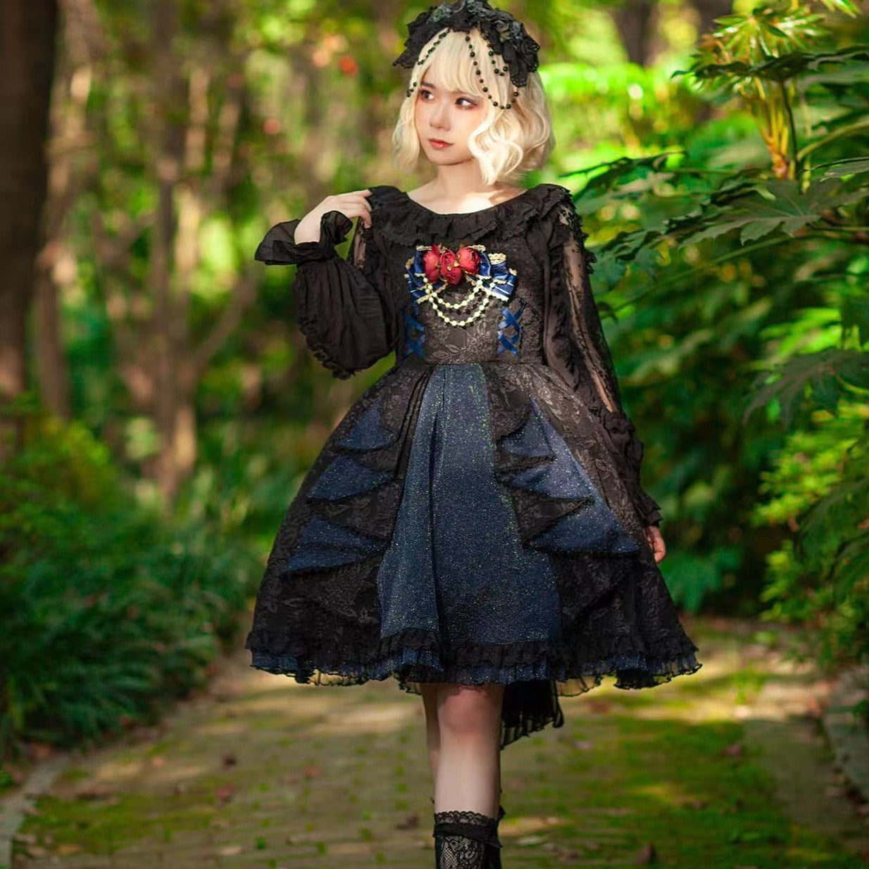 Starry Night Gothic Lolita Jumper Skirt – ロリータファッション通販