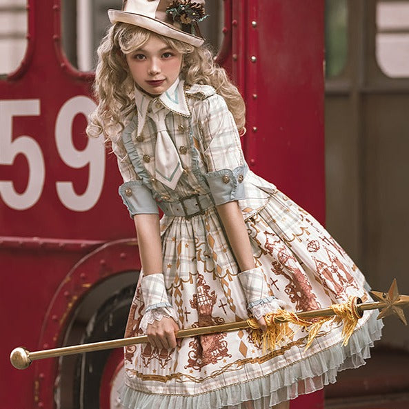 Nutcracker dress with idol-style tie RonRon Nutcracker dress with idol-style tie RonRon