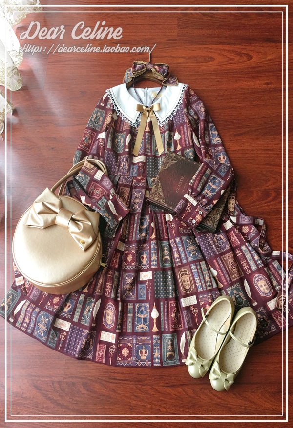 Book of Magic プリントワンピース