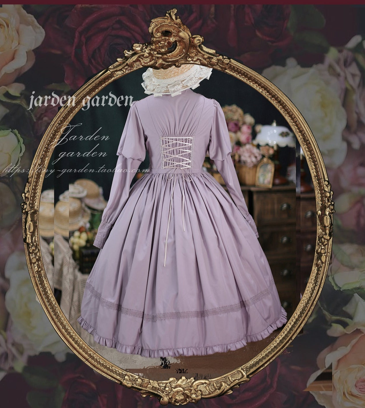 【予約販売】Black Forest クラシカルジゴ袖ワンピース