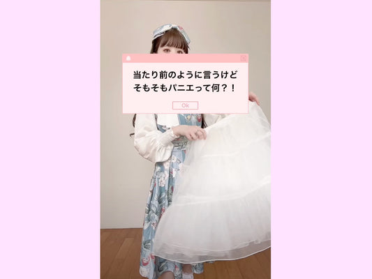 ロリィタ初心者さん必見！/パニエってそもそも何？！