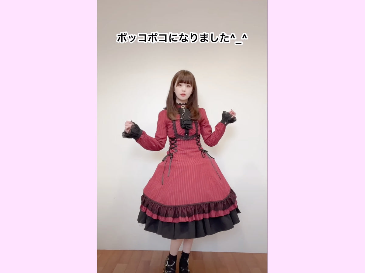 3段パニエがAラインシルエットに！？ちょっと間違えるとボコボコシルエットに