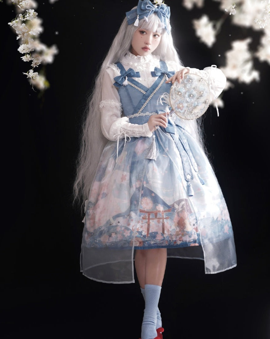 Alice Doll＊ロリータ JSK レッド×ホワイト