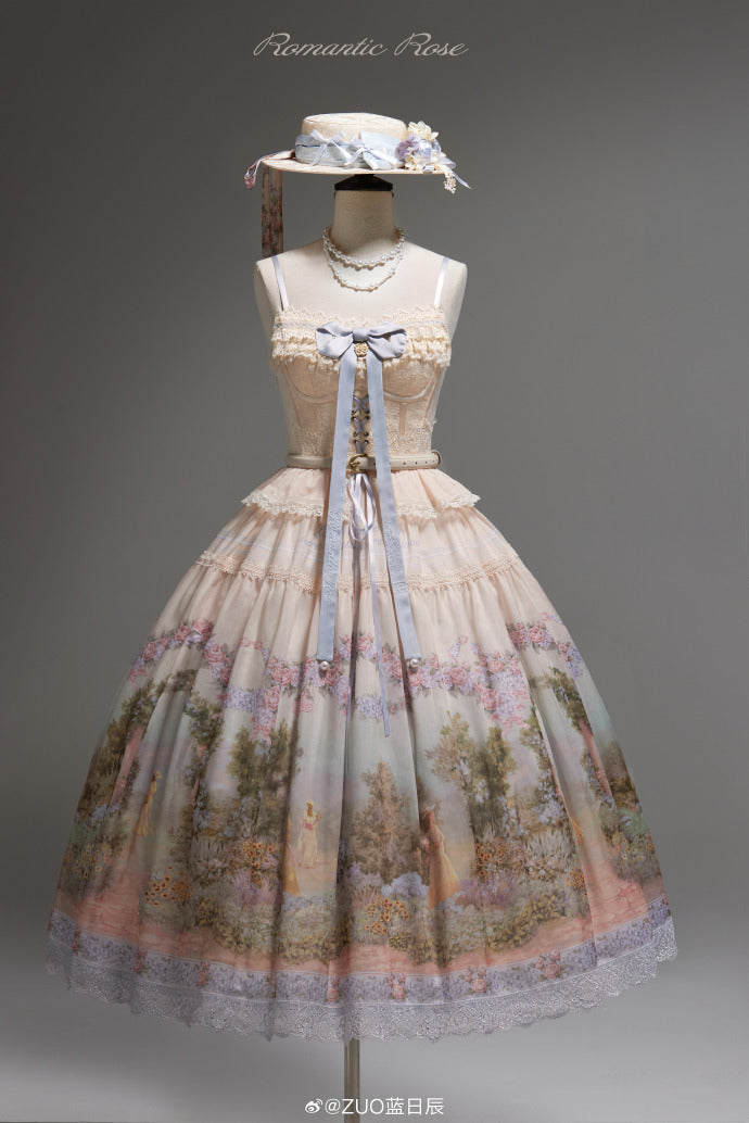 [Pre-orders available until 2/26] Romantic Rose Print Jumper Skirt