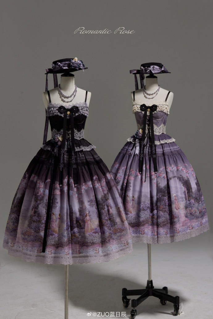 [Pre-orders available until 2/26] Romantic Rose Print Jumper Skirt