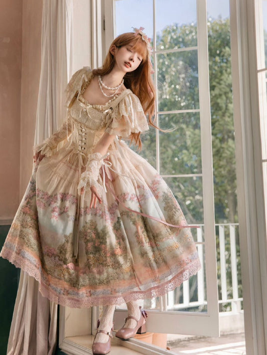 [Pre-orders available until 2/26] Romantic Rose Print Skirt