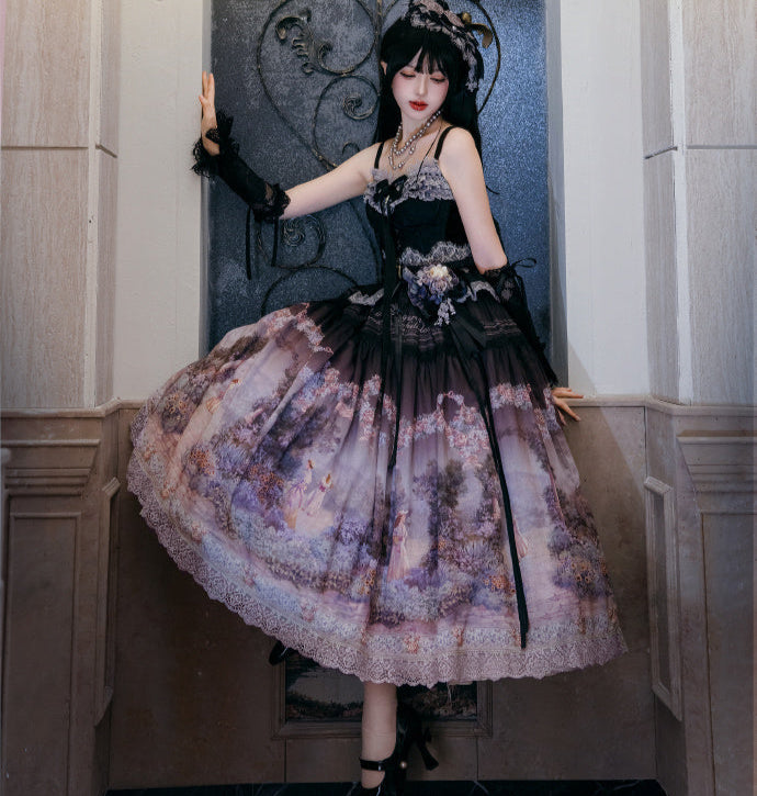 [Pre-orders available until 2/26] Romantic Rose Print Jumper Skirt