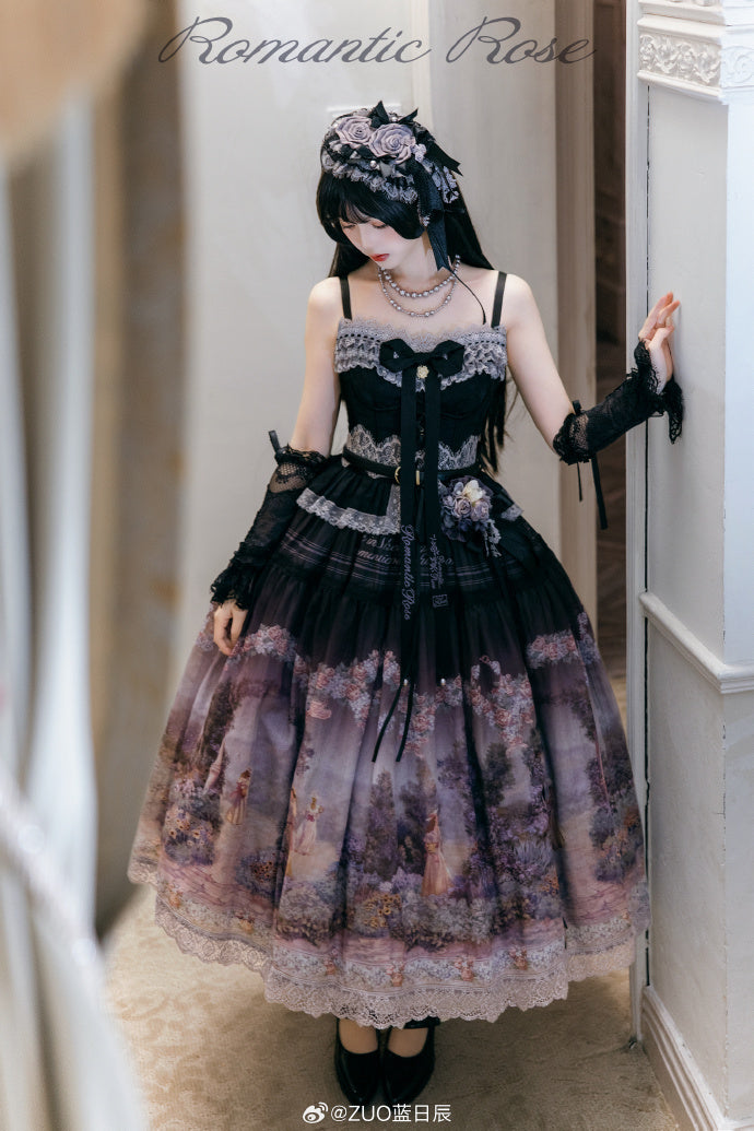 [Pre-orders available until 2/26] Romantic Rose Print Jumper Skirt