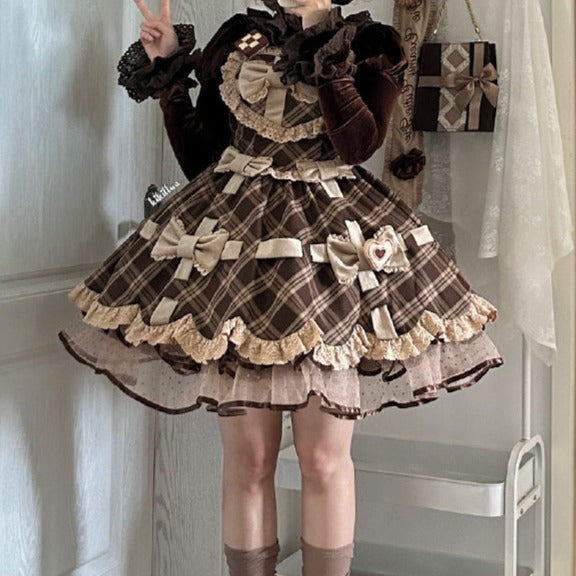 Ribbon Gift Box ドットチュールパニエ