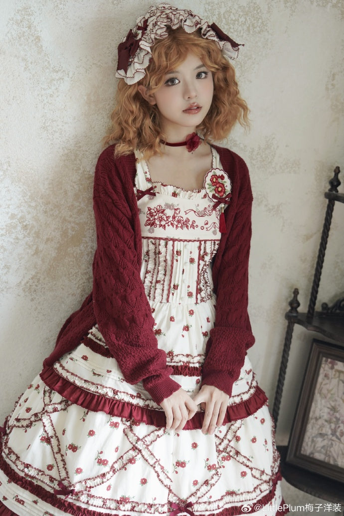 [Pre-orders until 9/18] Camellia Story Print Jumper Skirt