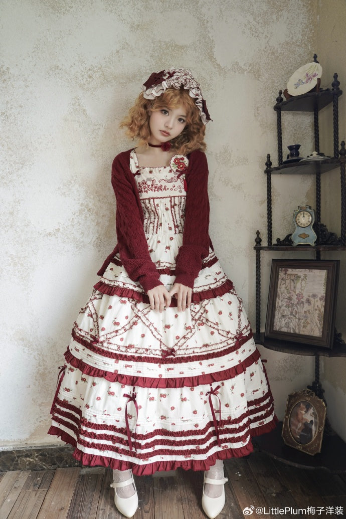 [Pre-orders until 9/18] Camellia Story Print Jumper Skirt