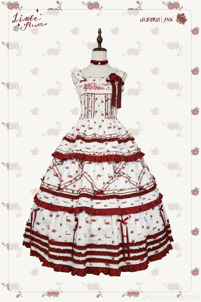 [Pre-orders until 9/18] Camellia Story Print Jumper Skirt