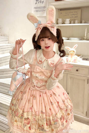 【受注予約1/7まで】Bunny Bakery ジャンパースカート