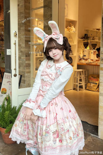 【受注予約1/7まで】Bunny Bakery ジャンパースカート