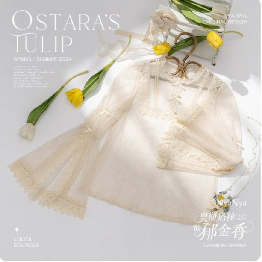 [Sale period ended] OSTARA'S TULIP sheer blouse
