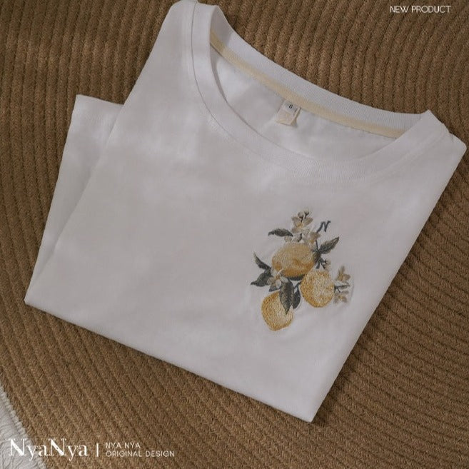 【販売期間終了】Lemon Tree 刺繍Tシャツ