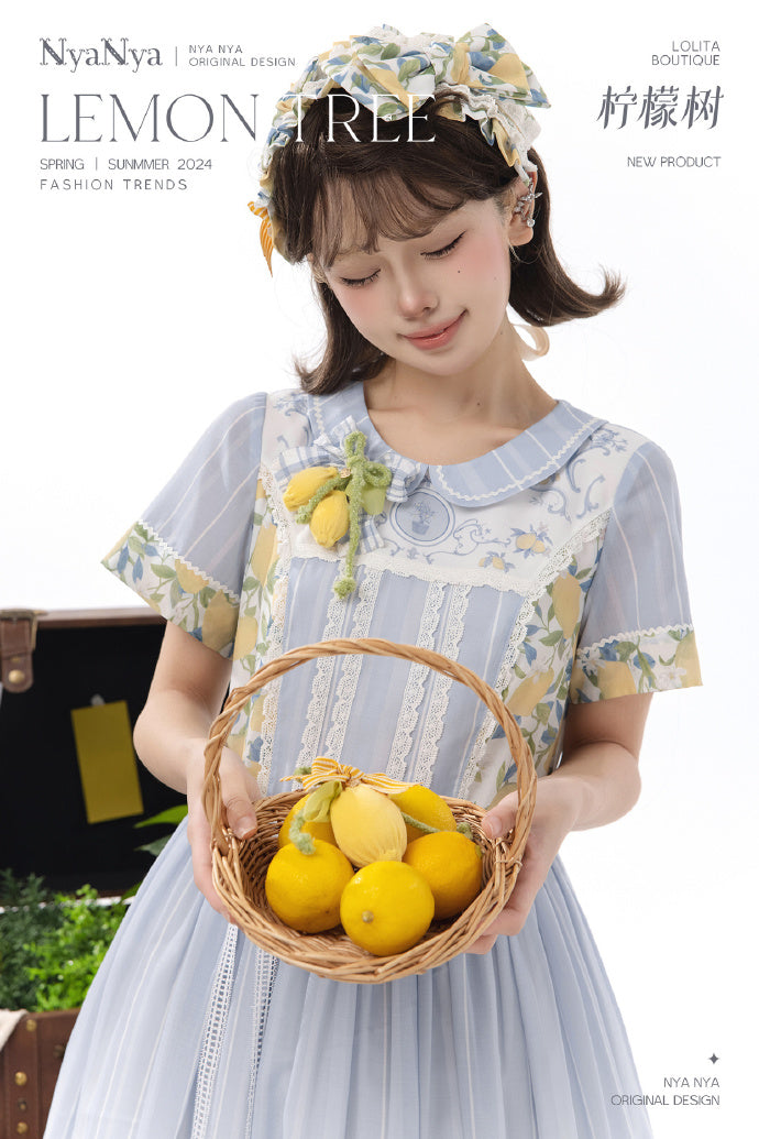 【販売期間終了】Lemon Tree 丸襟ワンピース