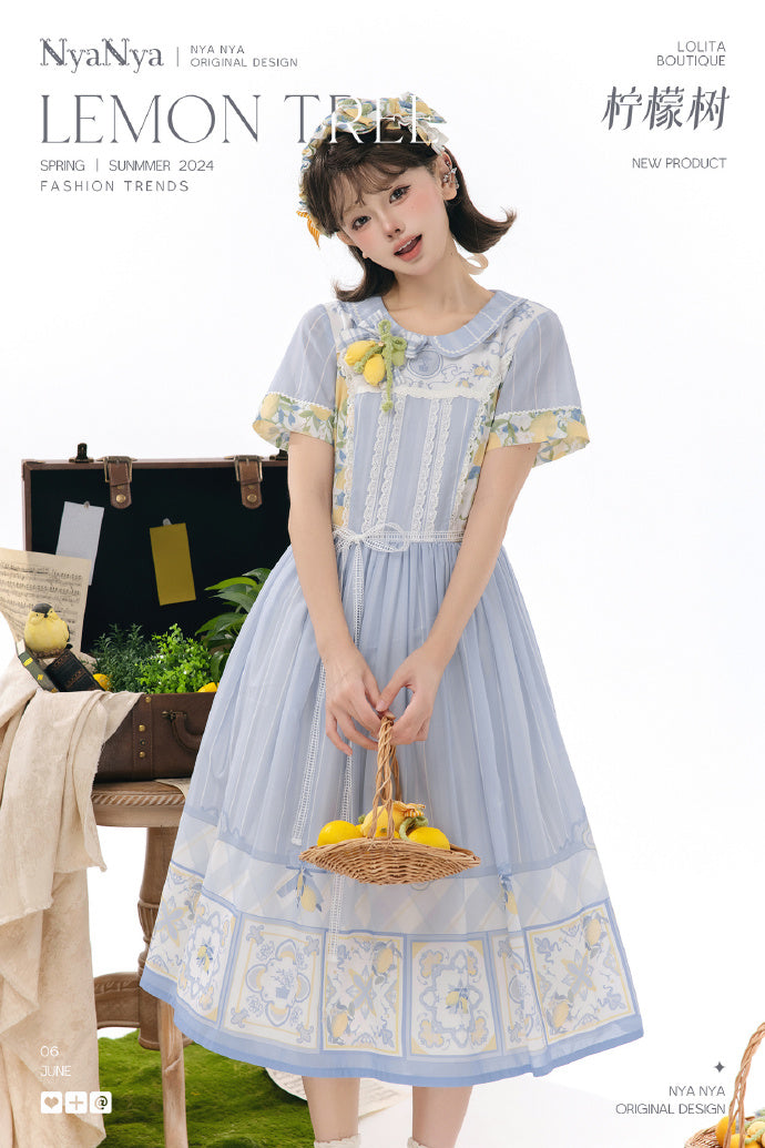 [Sales period ended] Lemon Tree round-neck dress