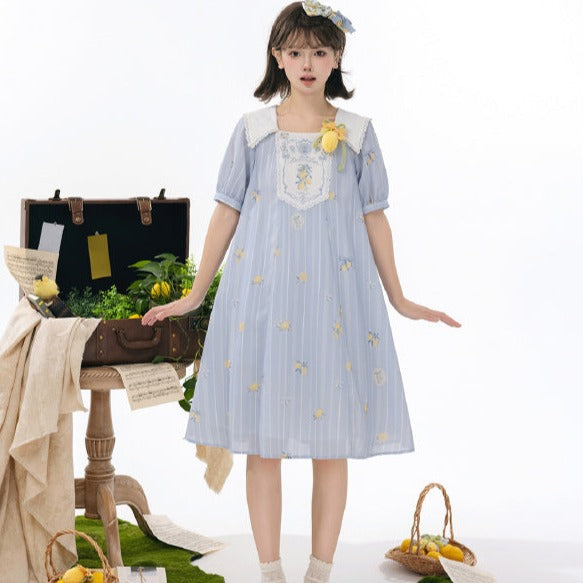 [Sales period ended] Lemon Tree Sailor Collar Dress