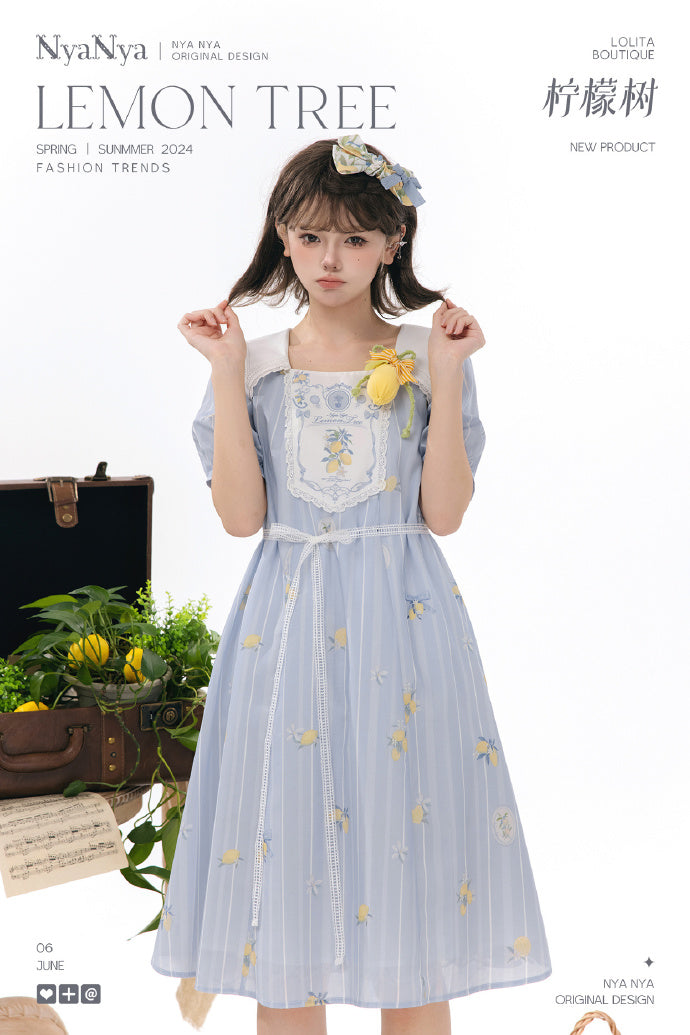 [Sales period ended] Lemon Tree Sailor Collar Dress