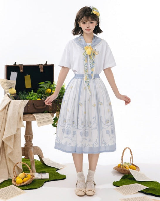 [Sales period ended] Lemon Tree Print Skirt