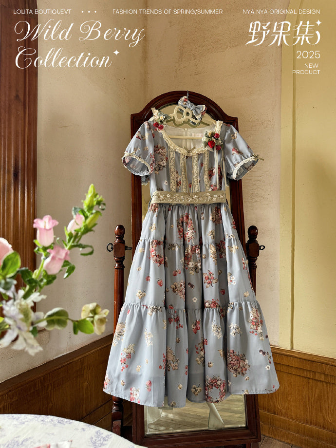 【受注予約4/23まで】Wild Berry Collection ラウンドネックワンピース