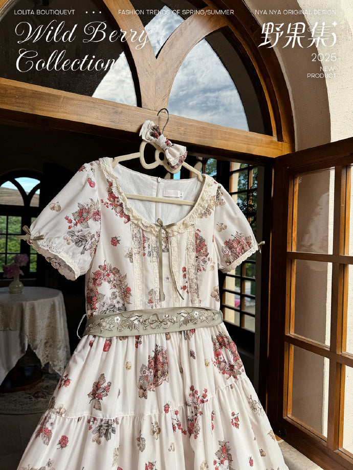 【受注予約4/23まで】Wild Berry Collection ラウンドネックワンピース