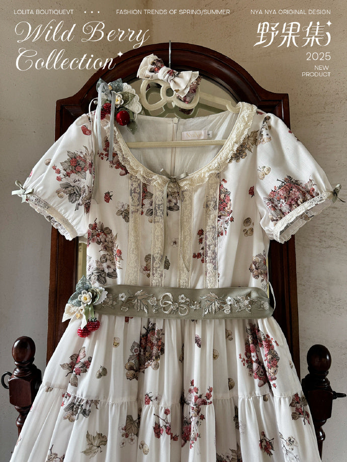 【受注予約4/23まで】Wild Berry Collection ラウンドネックワンピース