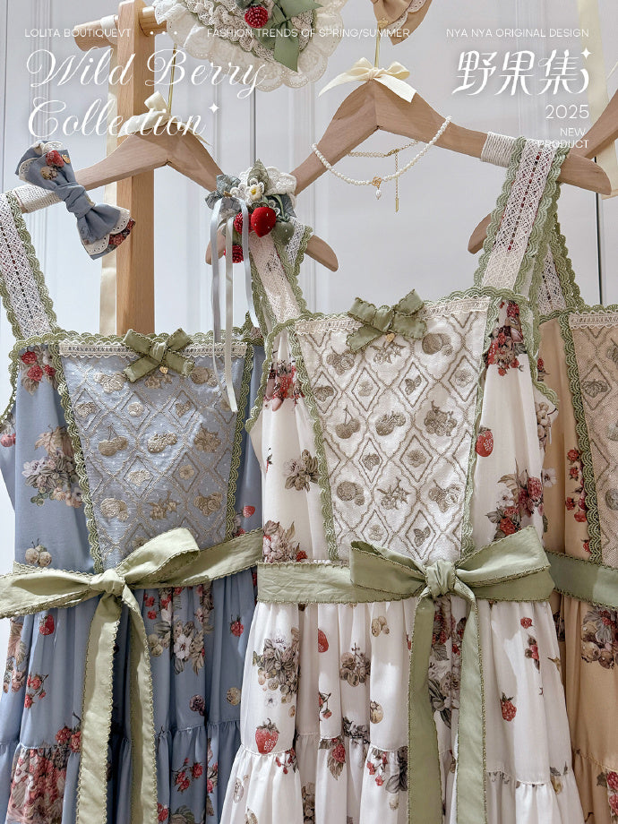 【受注予約4/23まで】Wild Berry Collection プリントジャンパースカート