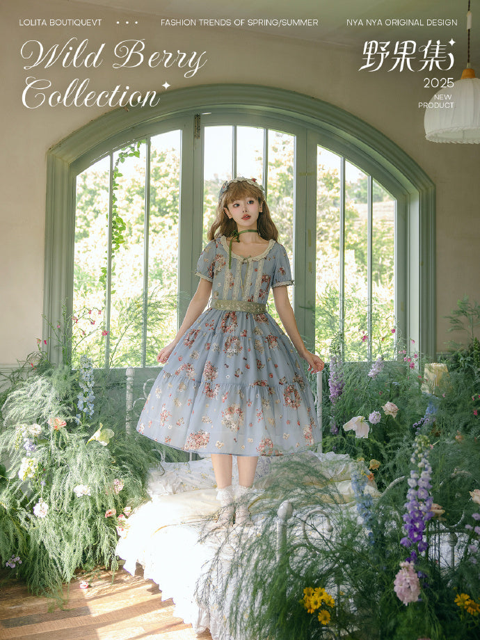 【受注予約4/23まで】Wild Berry Collection ラウンドネックワンピース