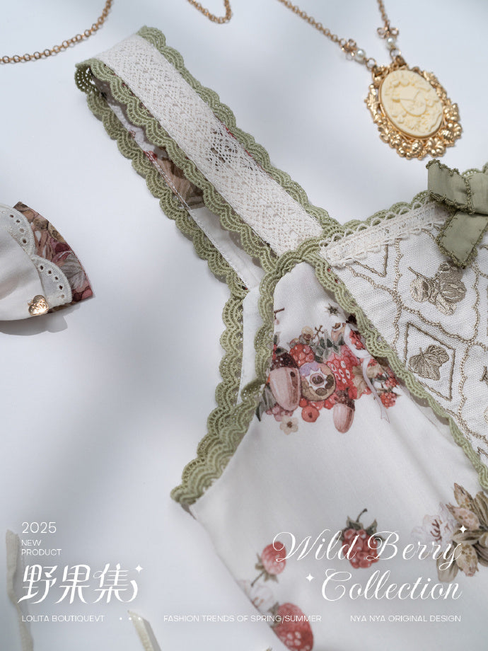 【受注予約4/23まで】Wild Berry Collection プリントジャンパースカート
