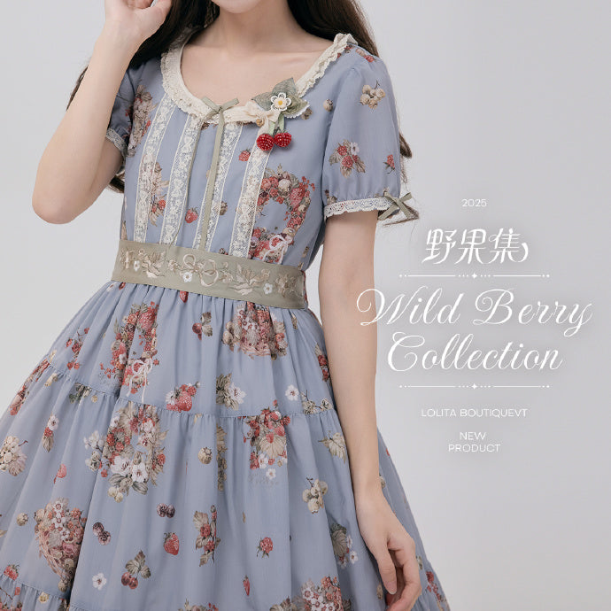 【受注予約4/23まで】Wild Berry Collection ラウンドネックワンピース