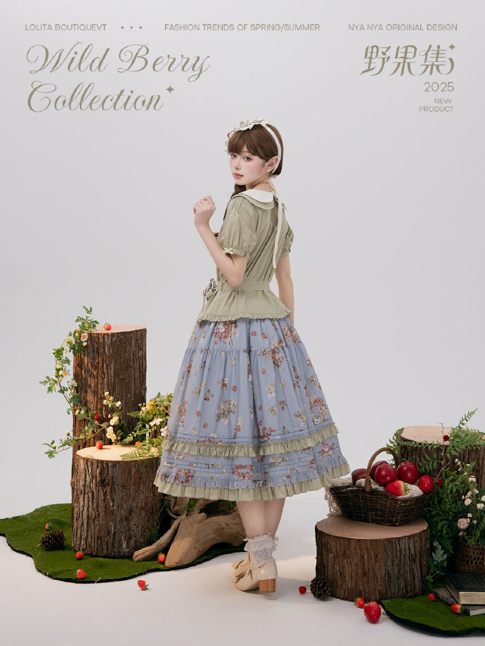【受注予約4/23まで】Wild Berry Collection プリントスカート