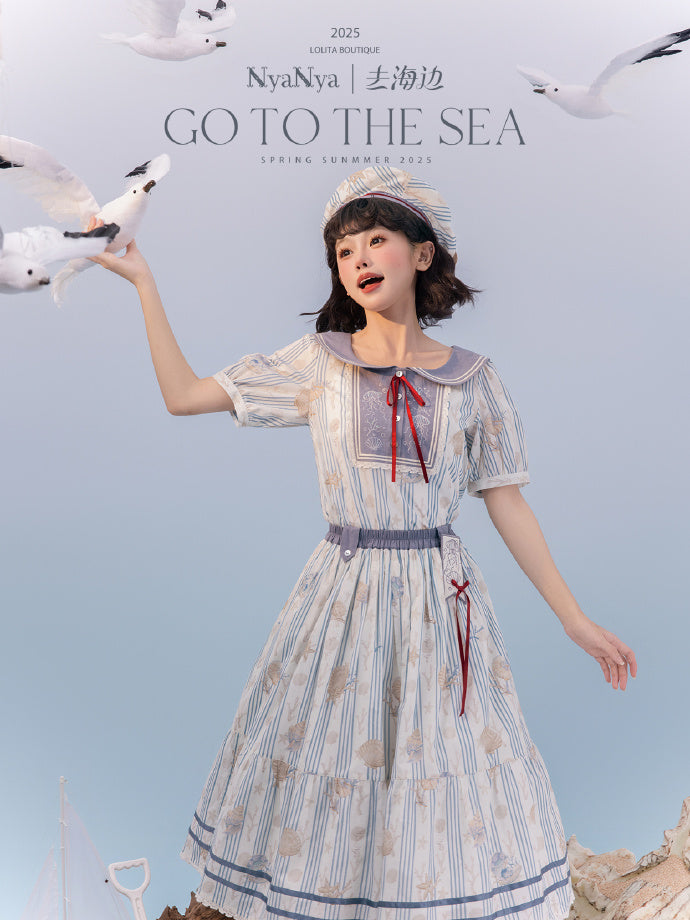 【受注予約5/13まで】Go To the Sea プリントスカート