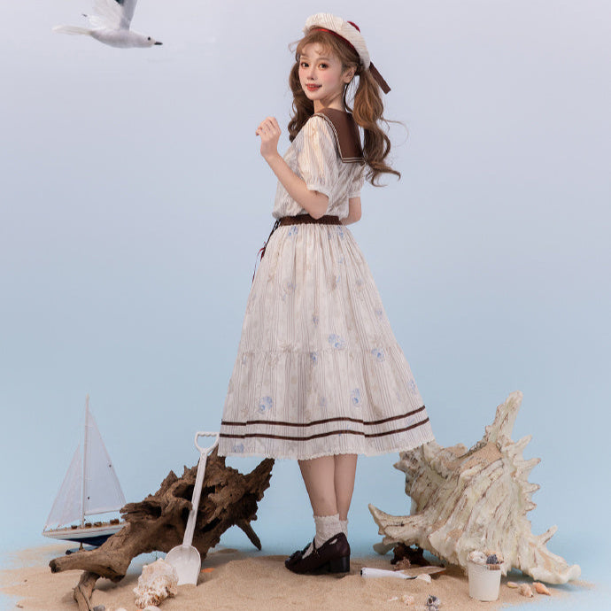 【受注予約5/13まで】Go To the Sea プリントスカート