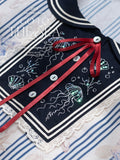 【受注予約5/13まで】Go To the Sea セーラーカラー半袖トップス