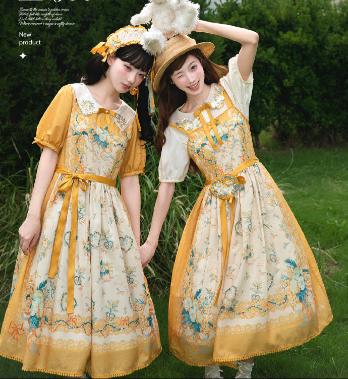 【受注予約8/20まで】Acacia Farnesiana プリントワンピース