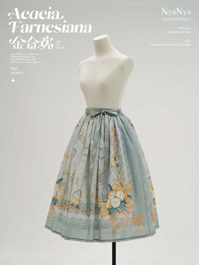 【受注予約8/20まで】Acacia Farnesiana プリントスカート